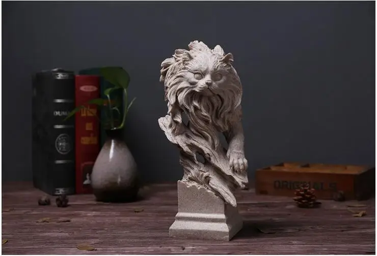 Европейский офисный Рабочий стол Sulpture Art домашний интерьер украшения смолы статуи животных гостиной ремесла Ретро украшения