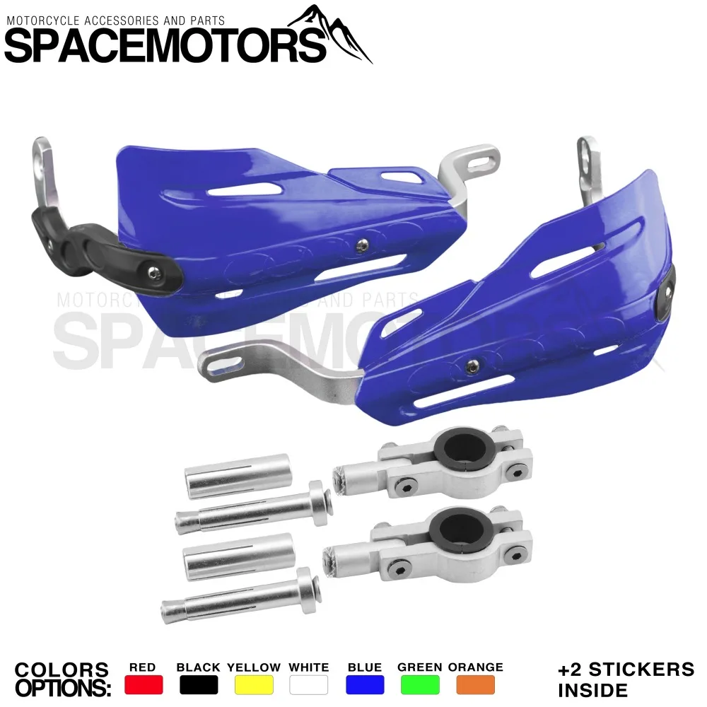 

Universal hanguards metal insert for motard supermoto motocross EX EXC SX SXF YZF XR XLR TTR DRZ DR WR CR CRM 230 250 400 450 cc