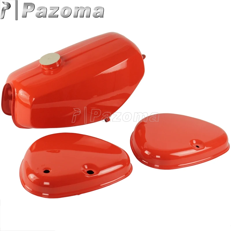Pazoma МОТОЦИКЛ оранжевый масляный бак мотоцикл газовый топливный + 2 боковые крышки