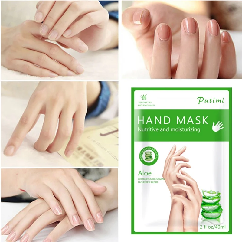 

Aloe Vera Moisturizing Hand Mask Moisturizing Moisturizing Anti-drying Exfoliating Skin Brightens Skin Hand Skin Care