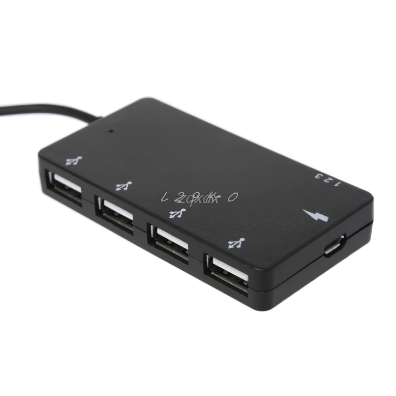 Высокоскоростной концентратор USB C с 4 портами OTG Type подставкой для телефона