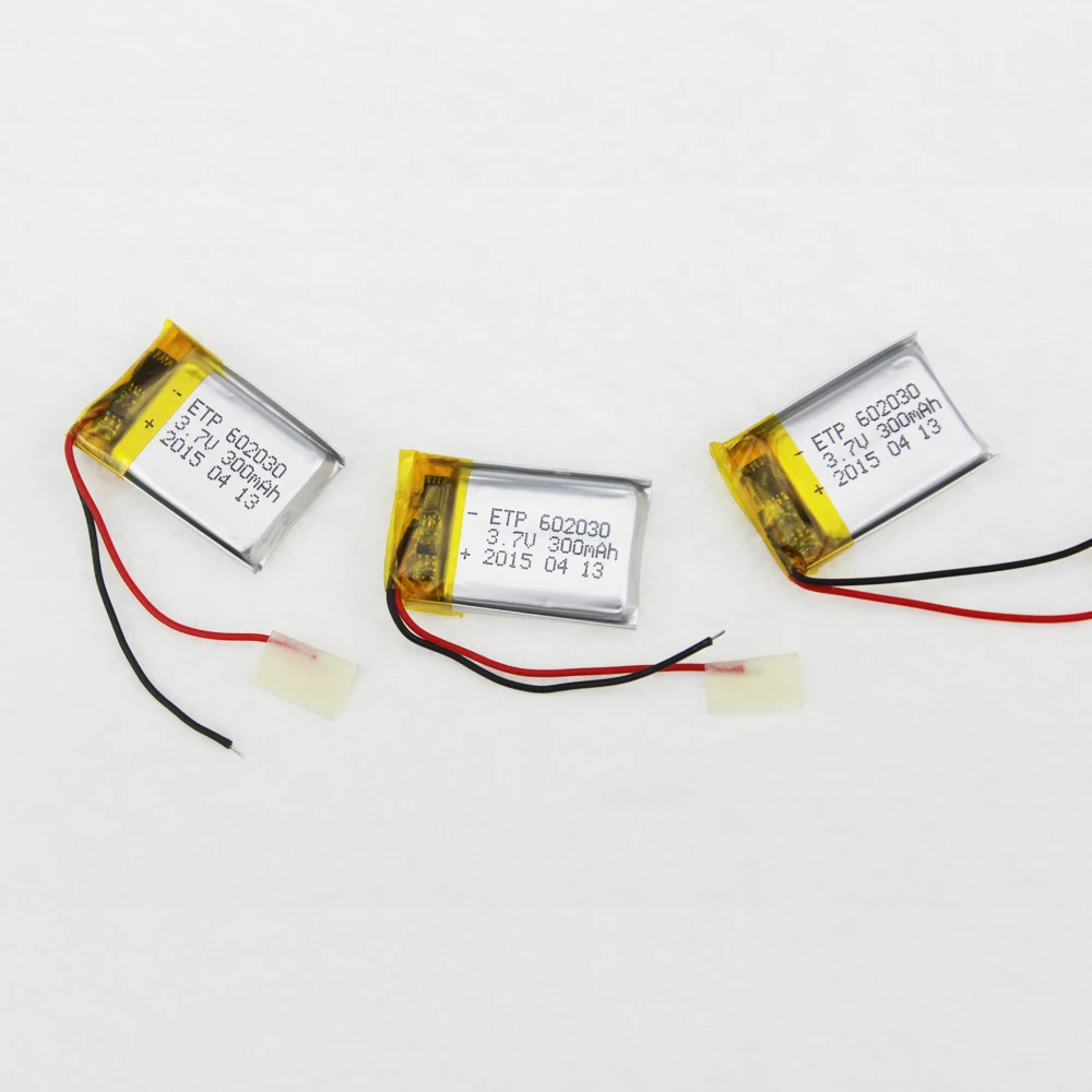 1 шт./лот 3 7 В литий полимерный аккумулятор Vbatty 602030 300 мАч батарея Bluetooth Mp3
