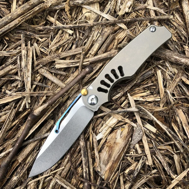 VENOM Kevin John-tilock M390 лезвие titanium ручка Флип складной нож открытый кемпинг карманный нож для охоты EDC инструменты