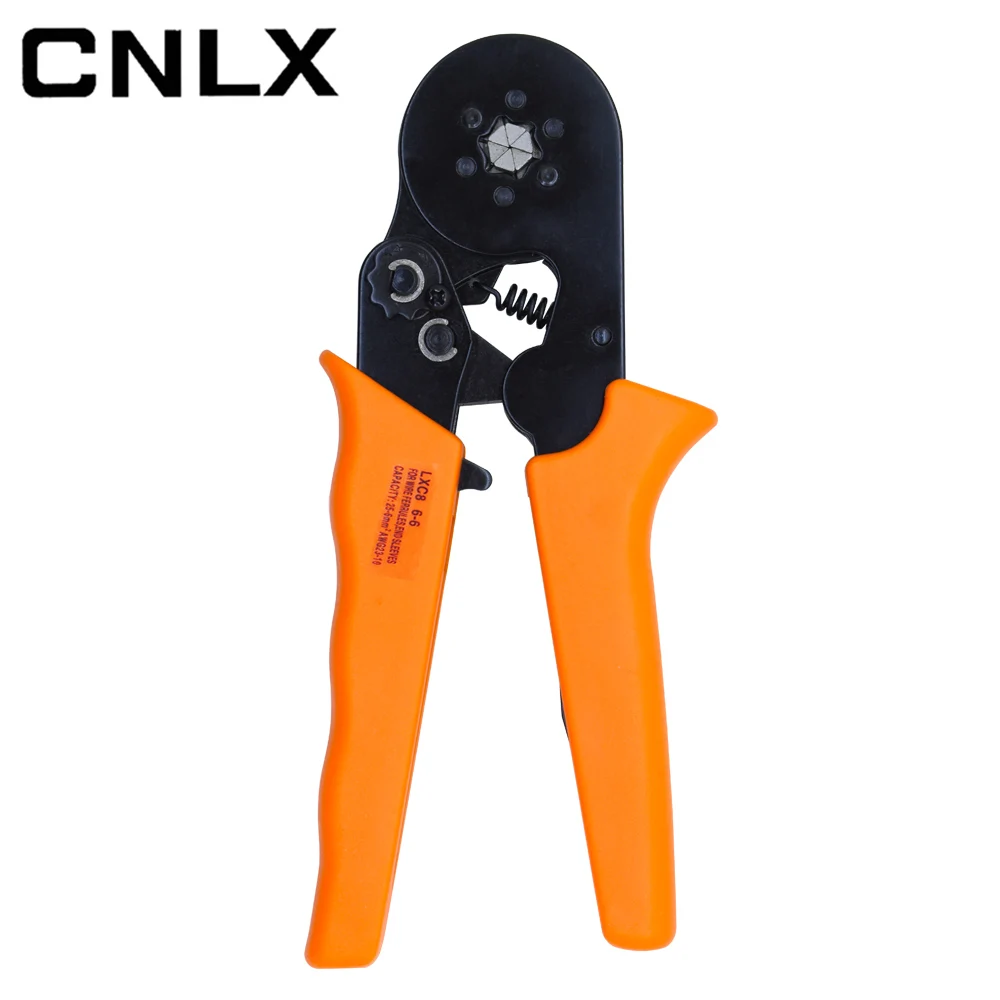 LXC8 10С 0,25-10mm2 23-7AWG LXC8 6-4/6-6 0,25-6mm2 LXC8 16-4 обжимные клещи электрическая трубка Клеммы Коробка мини фирменный Зажим инструменты - Цвет: LXC8 6-6A pliers