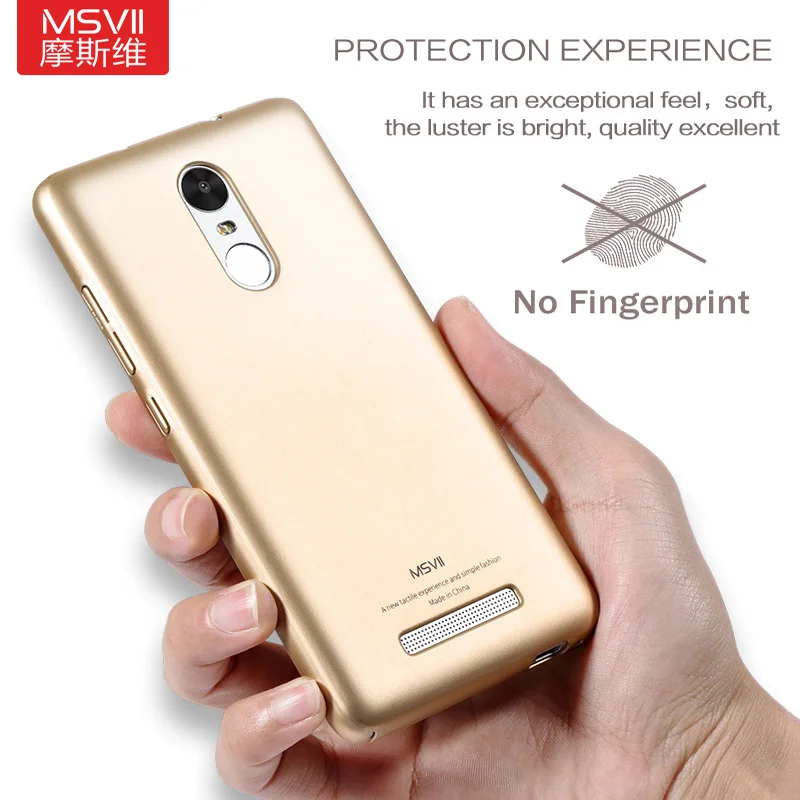Msvii For Xiaomi Redmi Note 3 Case PC Luxury Simple Protection xiomi Pro prime global Back Cover Note3 |