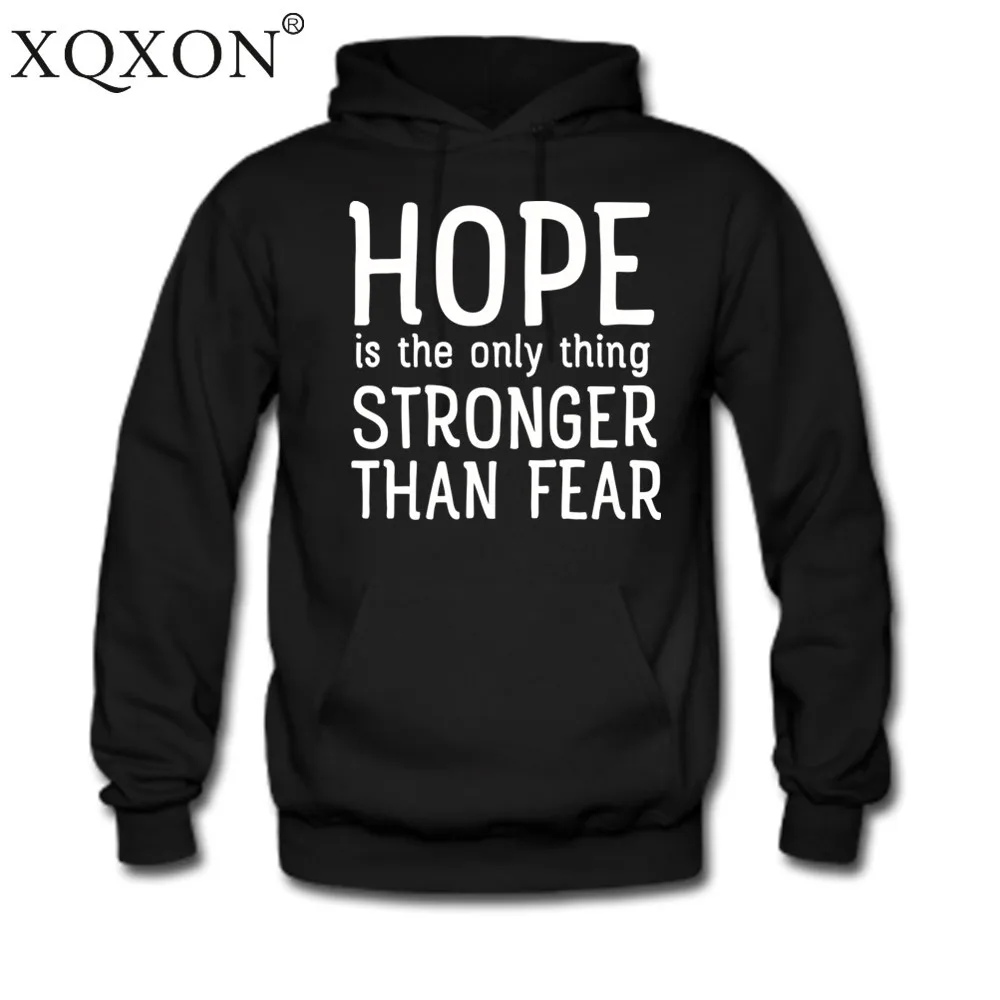 XQXON Hope это единственная вещь которая сильнее чем боязнь осенне зимние пуловеры