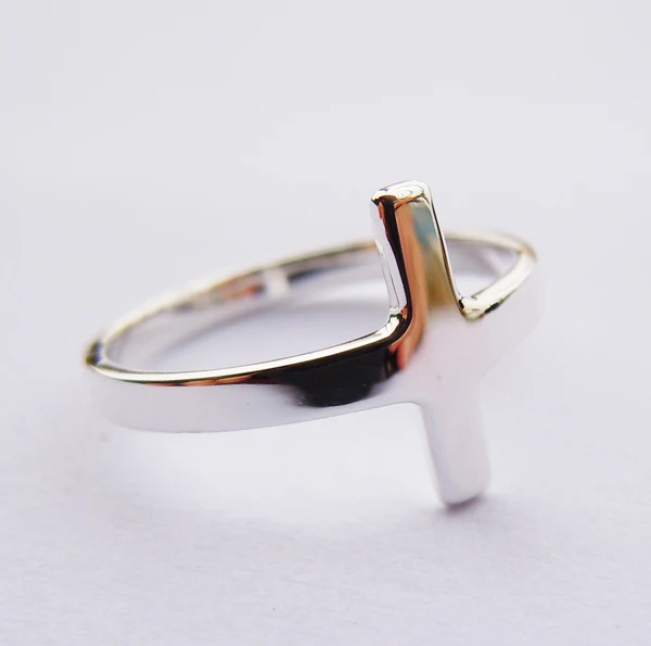 Твердые 925 пробы Серебряное кольцо с крестом|sterling silver cross rings|cross ringsilver ring |