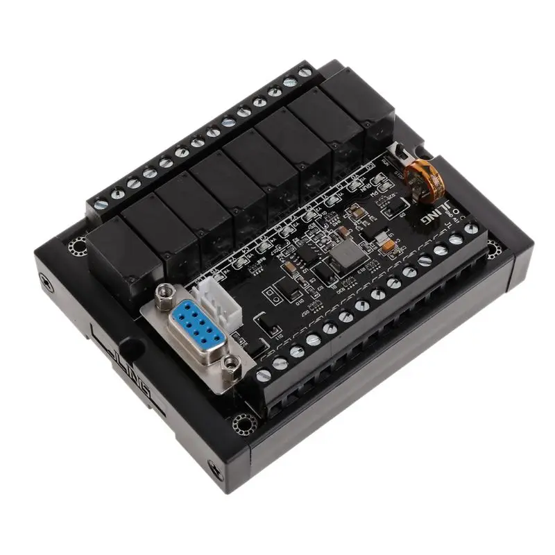 PLC FX1N-20MR и рельсового типа корпус дисплей релейный модуль задержки пуска 10-28 в