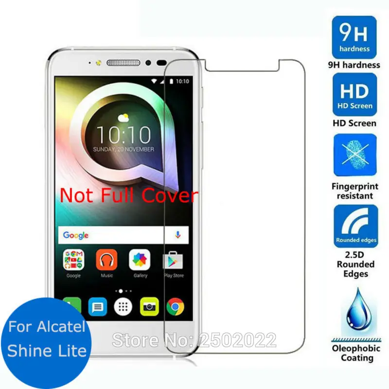 Закаленное стекло для Alcatel Shine Lite Защитное 5080X 2.5D 9H защитный экран защитная пленка