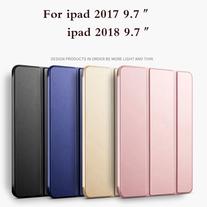 Чехол-накладка для iPad A1822, A1823, A1893, A1954, 2017, 2018, 9,7 дюйма, искусственная кожа