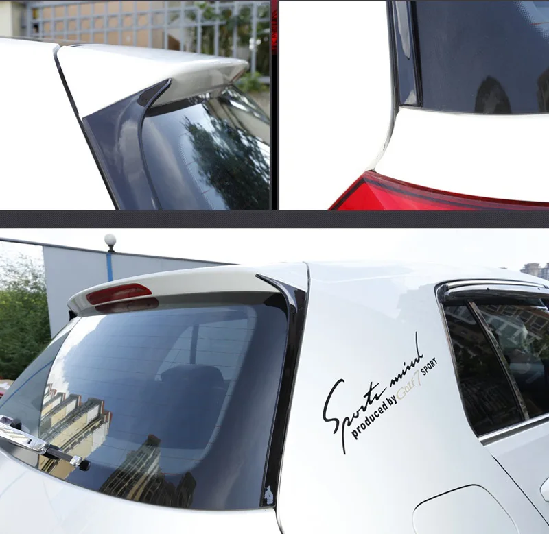 Аксессуары Спойлеры для Volkswagen VW Golf 7 MK7 пластик черный окрашенный задний спойлер Крылья автомобильный Стайлинг 2 шт