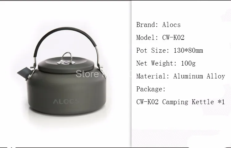 Alocs 0.8L/1.4L Новое поступление, уличная посуда для кухни, кухонный горшок, кухонные горшки, чайник, походный чайник, походный набор для приготовления пищи