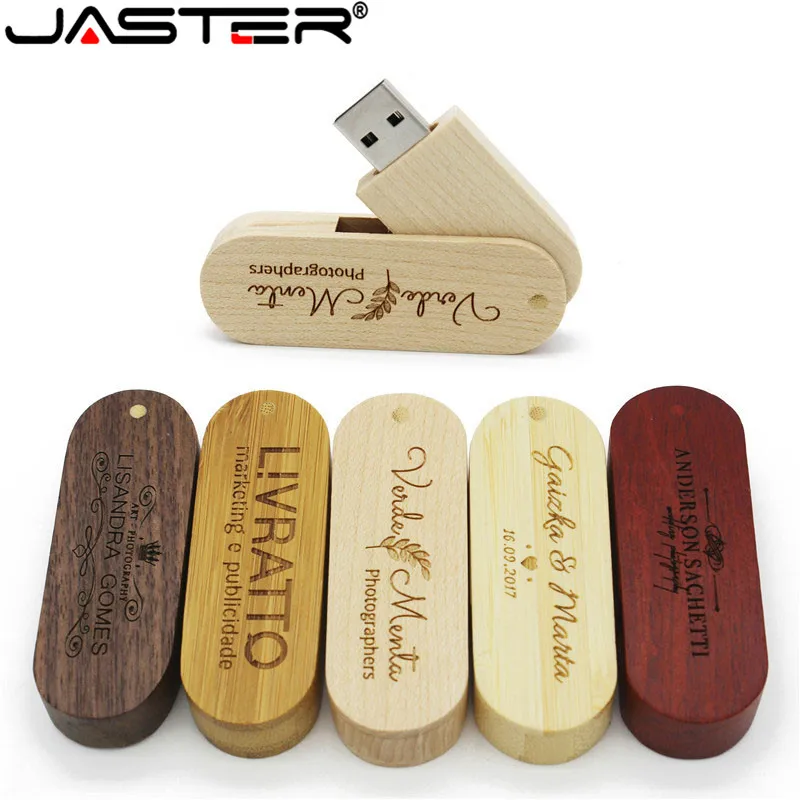 Деревянный USB флэш-накопитель JASTER (более 1 шт. с бесплатным логотипом) 8 ГБ 16 32