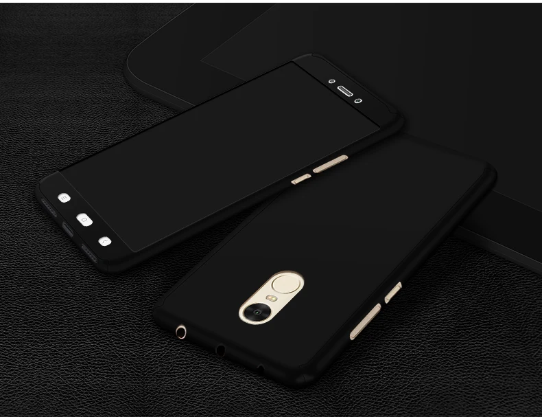 360 полный охват для Xiaomi Redmi Note 4 чехол телефона Fundas аксессуары + стеклянная пленка 4X