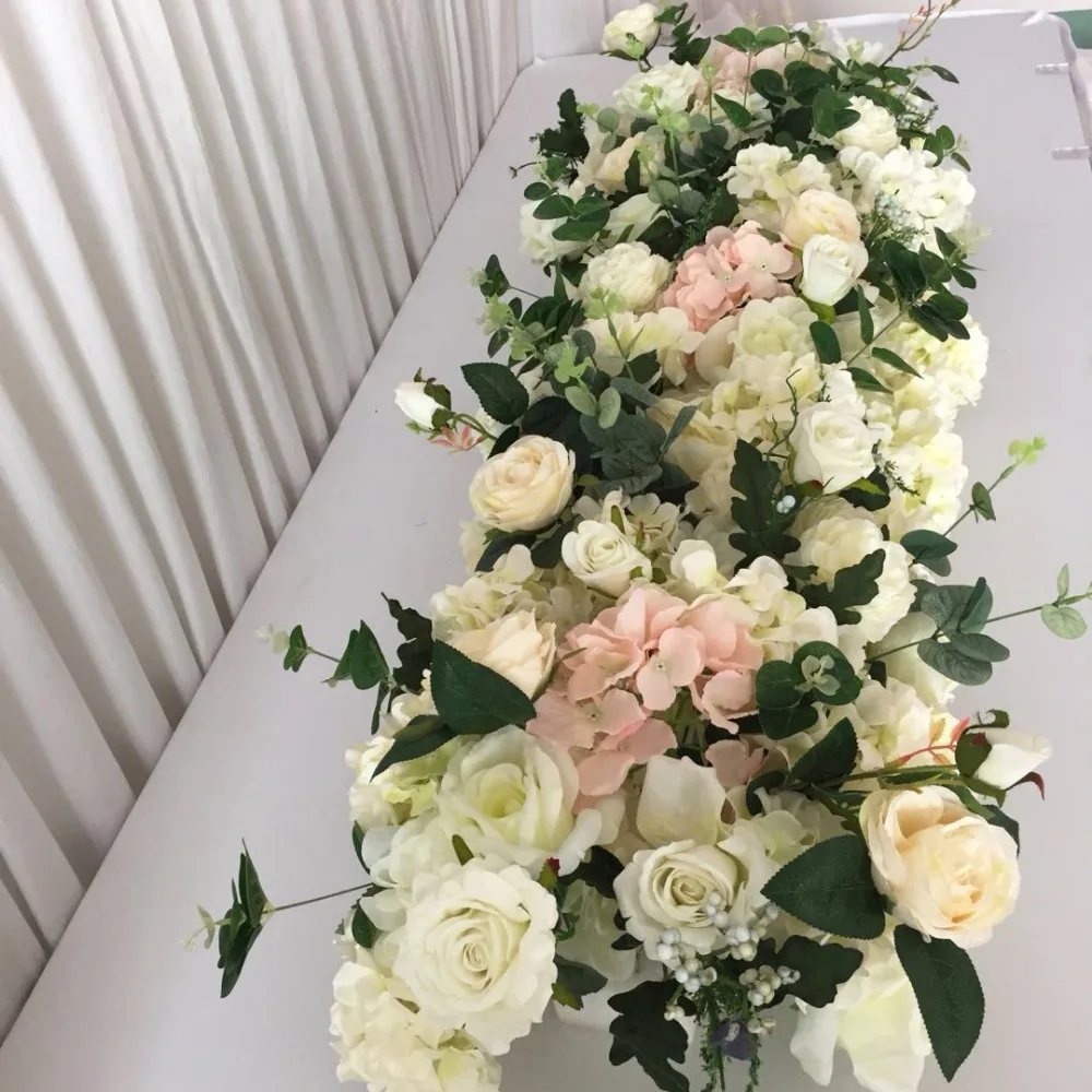 wholesale artificial flower table centerpiece wedding stage arch runner pivilon backdrop flowers wall decoration | Дом и сад