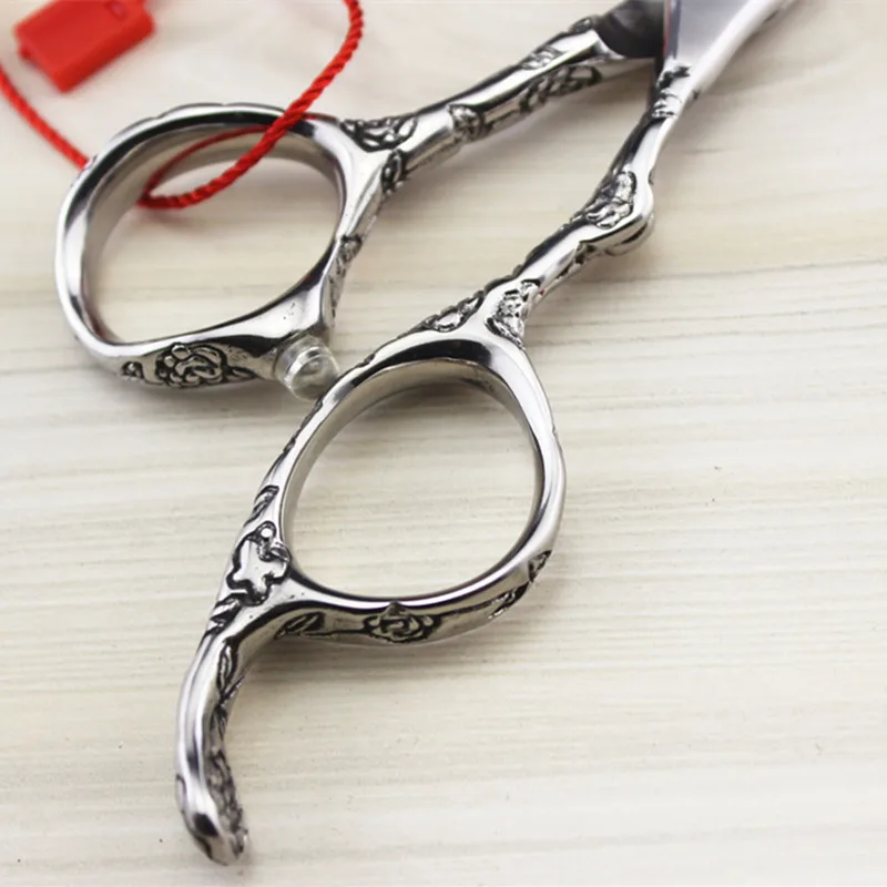 Customize professional upscale Japan 440c Plum handle 6 inch hair scissors cutting barber Thinning shears hairdressing | Красота и