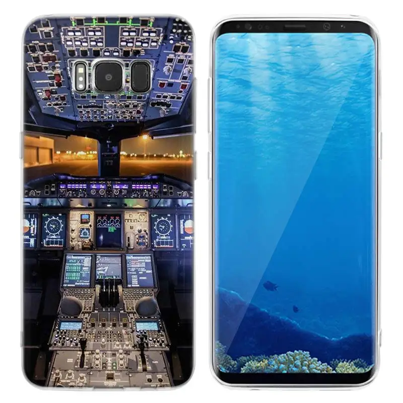 KMUYSL самолет аэроплан из ТПУ, прозрачный, мягкий чехол оболочка для samsung Galaxy S9 S8 Plus S7 S6 Edge - Цвет: 008
