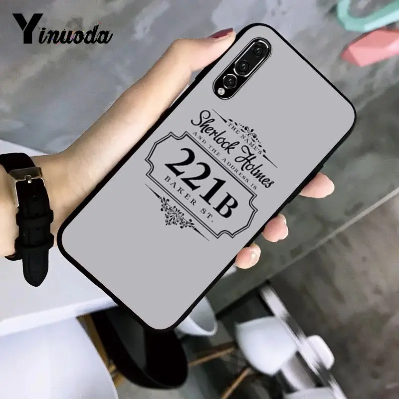 Роскошный чехол для телефона Yinuoda 221B BBC TV Show Sherlock Holmes Huawei P9 P10 Plus Mate9 10 Mate10 Lite P20 Pro