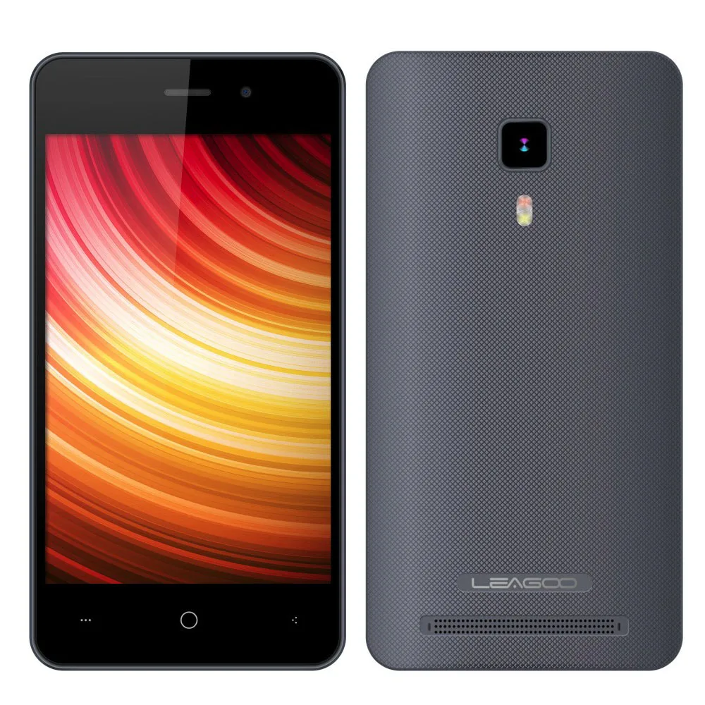 Оригинал Leagoo Z1 4.0 дюймов MT6580M Quad Core 1.3 ГГц 3 Г Мобильный телефон 800*480 Android 5.1 512 МБ RAM 4