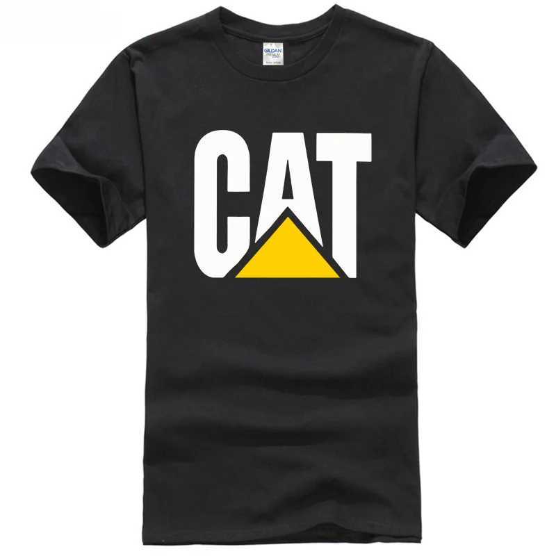НОВЫЙ Caterpillar для выполнения работ черный футболка Для мужчин СЗ S 3XL 2018 Топы