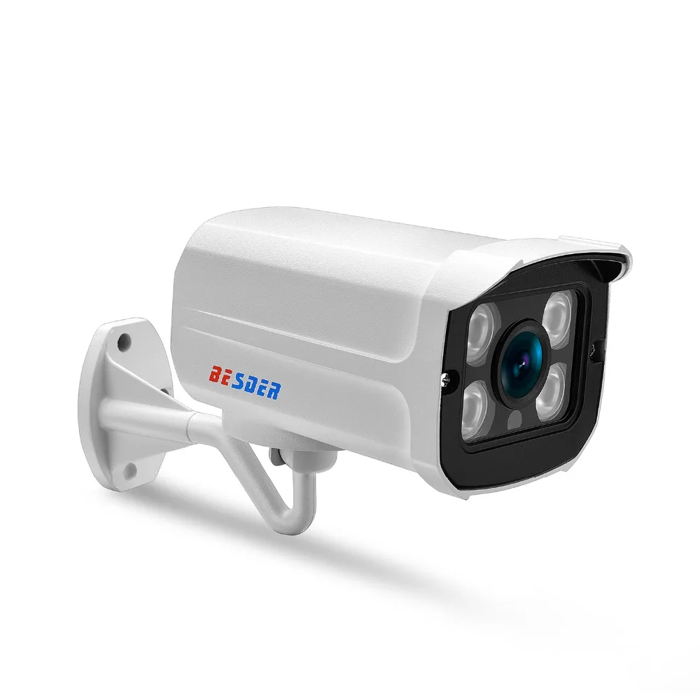 Besder широкоугольная 2,8 мм уличная ip-камера PoE 1080P 960P 720P металлический чехол ONVIF безопасности Водонепроницаемая ip-камера CCTV 4 шт. светодиодный массив
