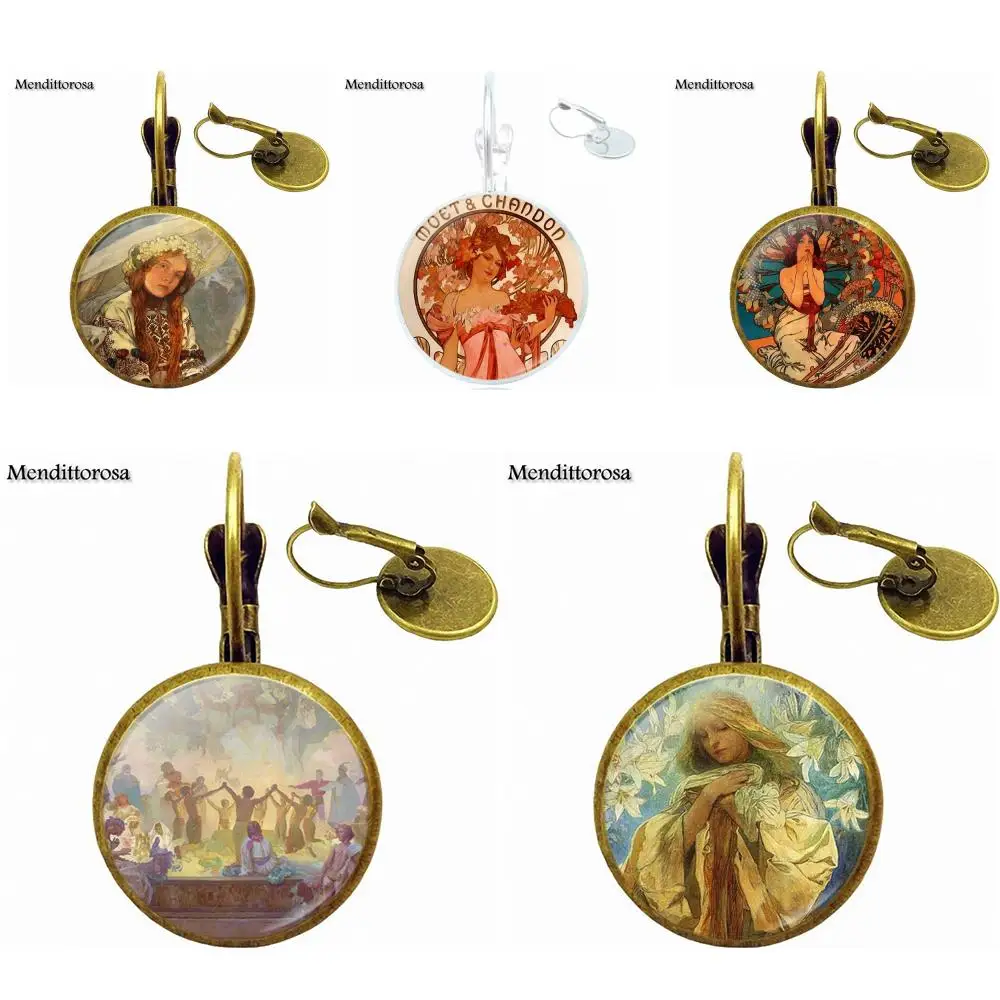 Винтажные Ювелирные изделия со стеклянным кабошоном