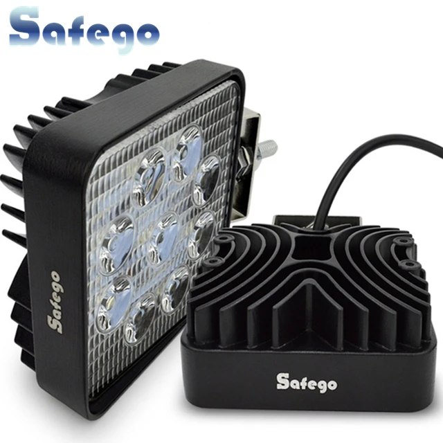 Safego 2x" 27 Вт светодиодный рабочий светильник 12 в 24 В внедорожный 4X4 автомобильный Грузовик ATV 4WD трактор светодиодный светильник для внедорожника с прожектором