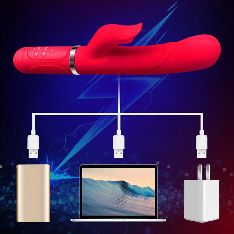 6 скоростей USB Перезаряжаемые вибратор для женской мастурбации клитор и G Spot