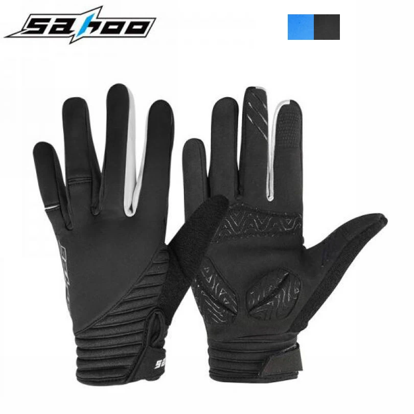 Мужские спортивные велосипедные перчатки SAHOO длинные для сенсорного экрана 2