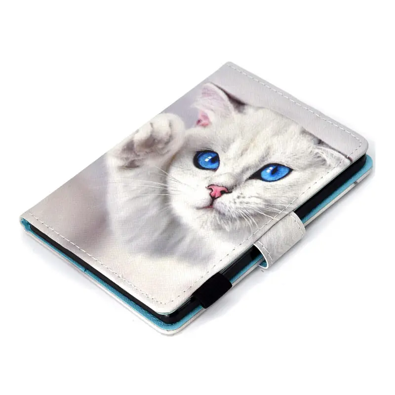 Чехол с мультяшным котом для kobo clara HD 6,0 дюймов, чехол для электронной книги, умный силиконовый чехол из искусственной кожи, защитный флип-чехол