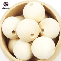 lets make unfinished 10mm 20mm handmake wood beads wooden teether 100pc round natural wooden beads wood baby teether mobile