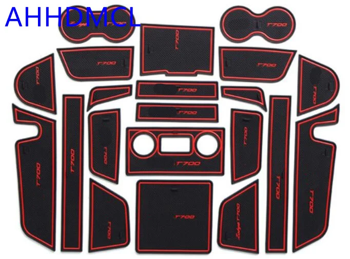 

Car Anti-Dirty Pad Door Groove Gate Slot Cup Armrest Storage Pad Anti-Slip Mat For Zotye T700