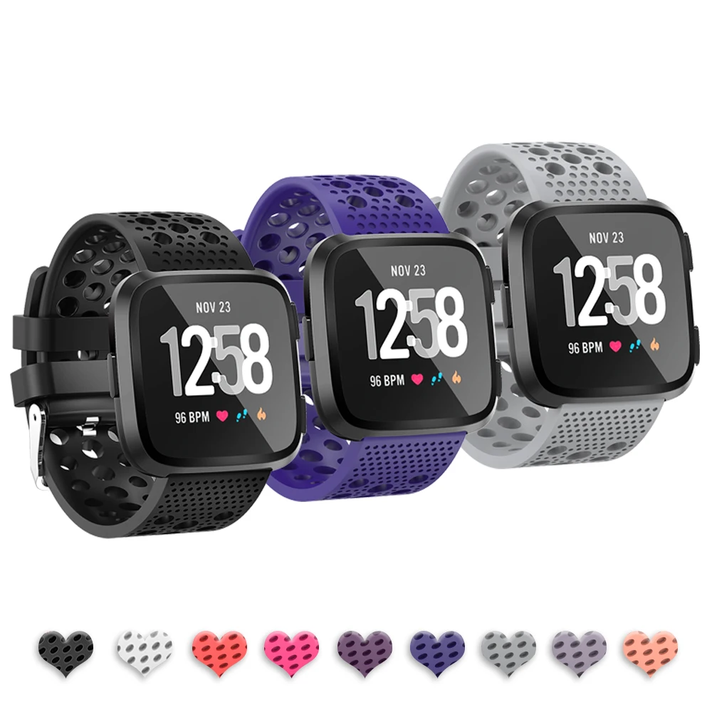 3 шт.) Для Fitbit Versa repalcement полос Fitbit Versa Браслет спортивный материал для Fitbit Versa Smartwatch
