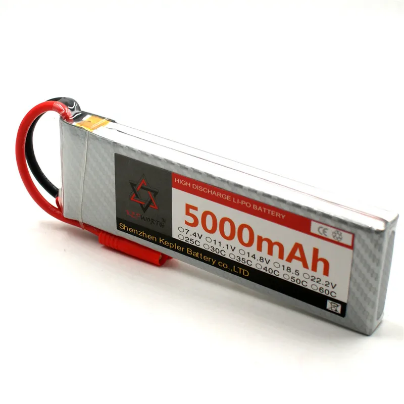 2s 7 4 v 5000mAh Lipo батарея RC автомобиль самолет Лодка литий-ионный полимерный