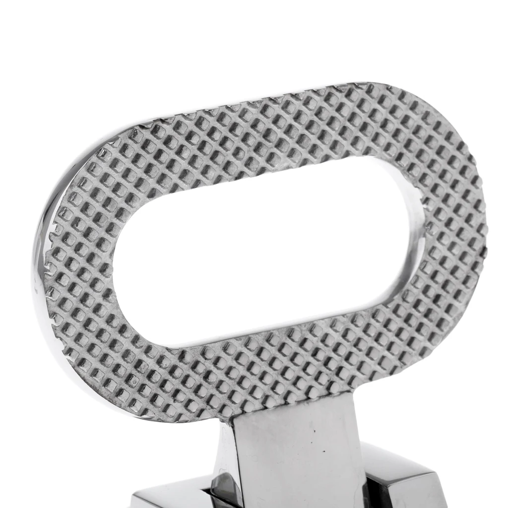 

2 Pieces Diamond Anti-skid Folding Mast Step Boat Transom Step Stainless Steel Boat Accessories Marine Silver 10.9 x 4.7 cm