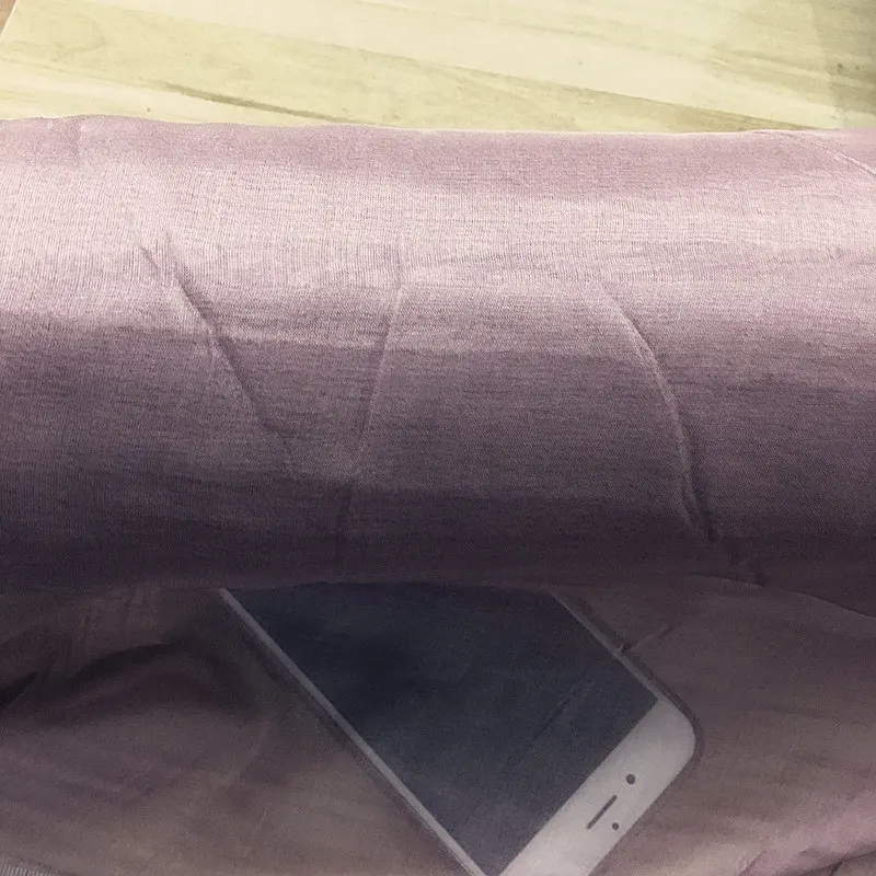 75 gray purple DD# шелк шифон ткани для платья шелковые шарфы внутренняя подкладка "сделай сам", Цвет: как на фотографии, ширина: 130 см, толщина: 5-6 мм, распродаем Модели 3M - Цвет: 75 gray purple