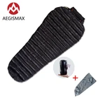 Мини-спальный мешок AEGISMAX для взрослых, ЗеленыйЧерный Уличный ульсветильник пуховой спальник для кемпинга, весна-осень-лето, три сезона