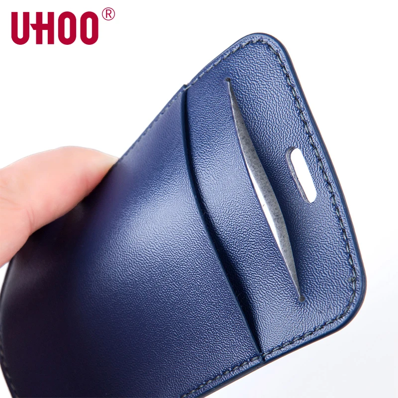 UHOO 6818 Vertical Leather Badge Holder with Lanyard Name Tag Credit Card WalletID | Канцтовары для офиса и дома