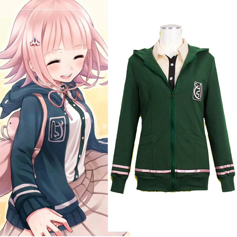 Аниме Danganronpa триггер счастливый хаос Dangan-Ronpa Нанами Чиаки толстовки Косплей