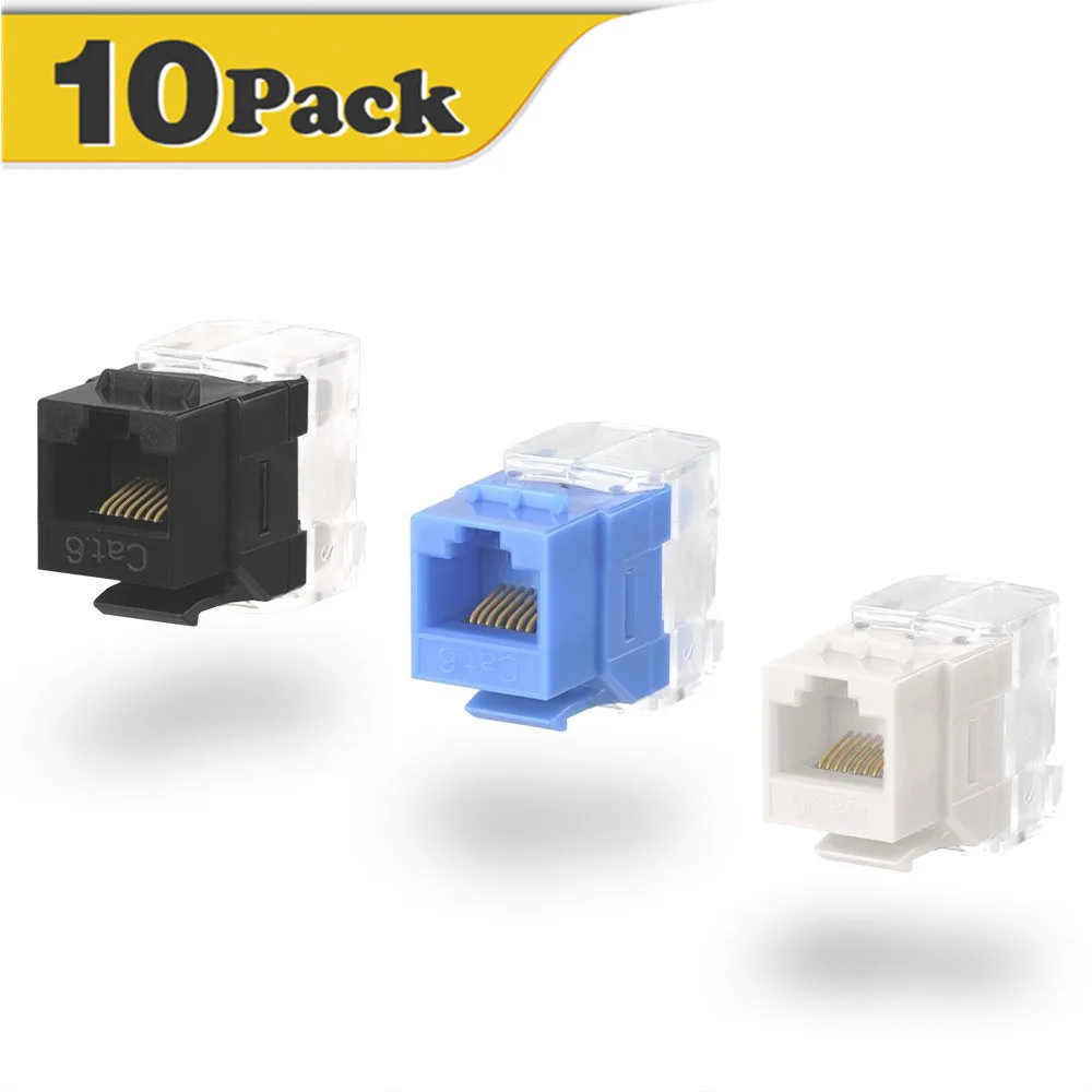 Сети CAT6 RJ45 муфта utp keystone модульный Extension Jack Plug адаптер Разъемы Интернет Ethernet LAN