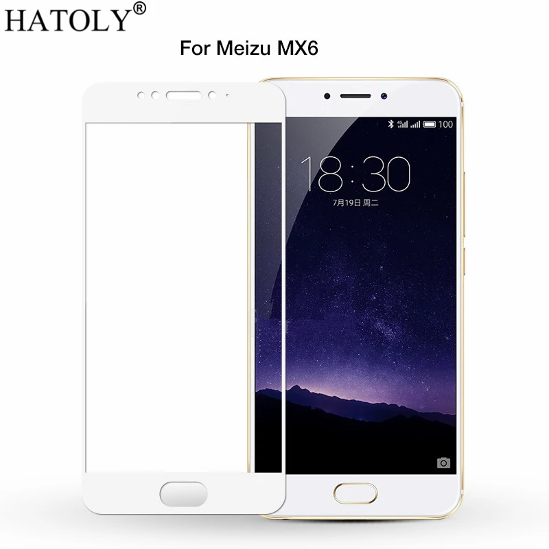 2 шт. закаленное стекло для Meizu MX6 защита экрана MX 6 полное покрытие 3D пленка с