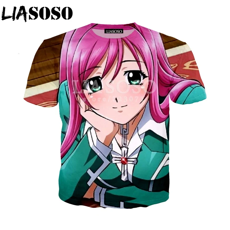 Летняя новая мужская и женская толстовка с 3D принтом аниме Розарио вампир