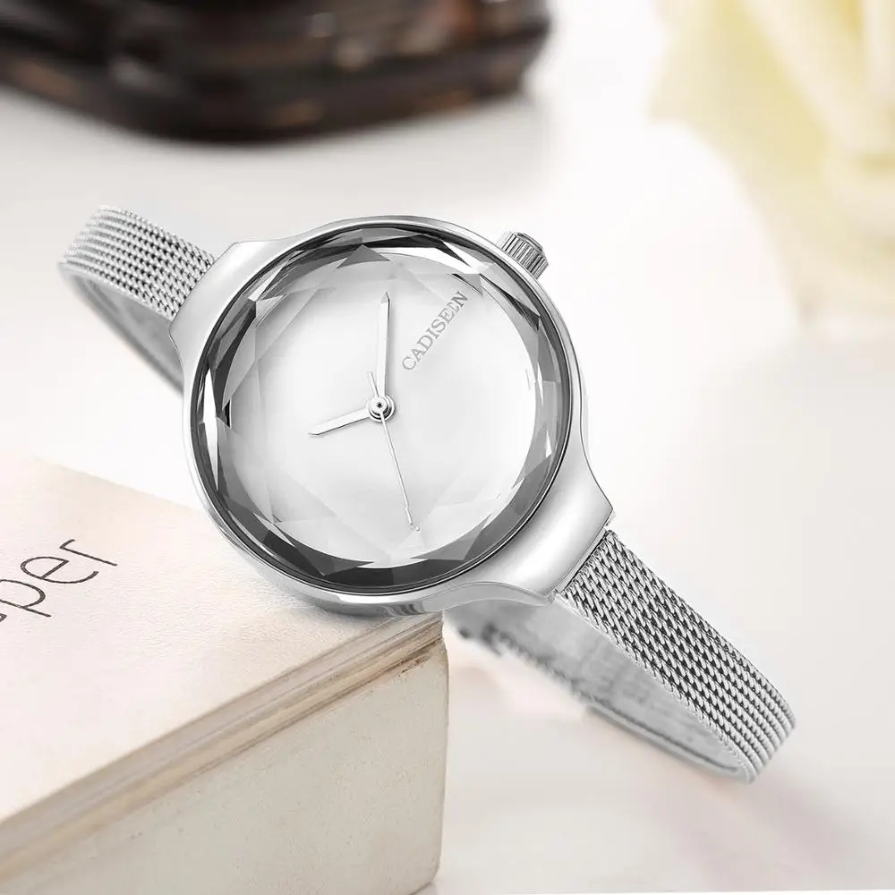 Женские модные часы CADISEN повседневные универсальные водонепроницаемые