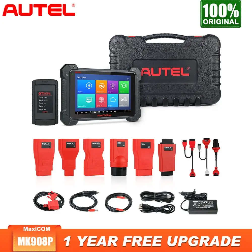 Autel MaxiCOM MK908 диагностические инструменты Obd2 сканер автомобильный диагностический ferramentas automotivas para carros испытания на приведение ECU кодирование