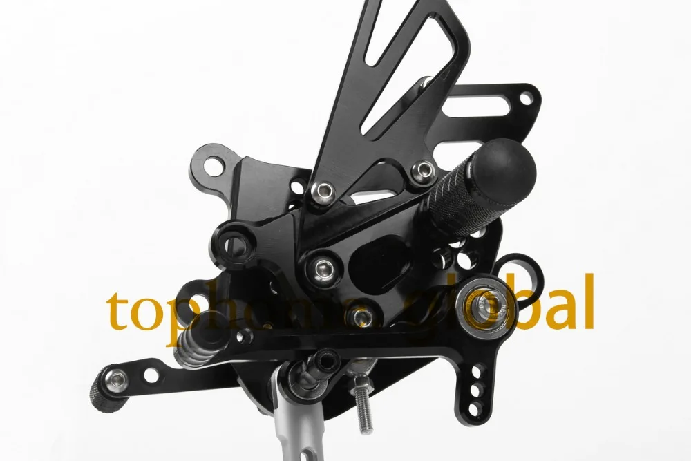 Для Aprilia RSV4 2009-2016 мотоцикл части черный CNC Rearsets подножки мотоцикла 2010 2011 2012 2013 2014 2015