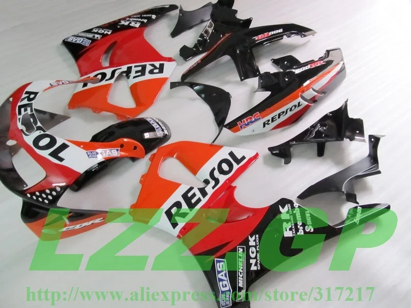 

LZZ.GP fairing kits for HONDA CBR900RR 893 96 97 CBR 900RR 96 97 1996 1997 CBR893 96 97 REPSOL red orange black fairing parts