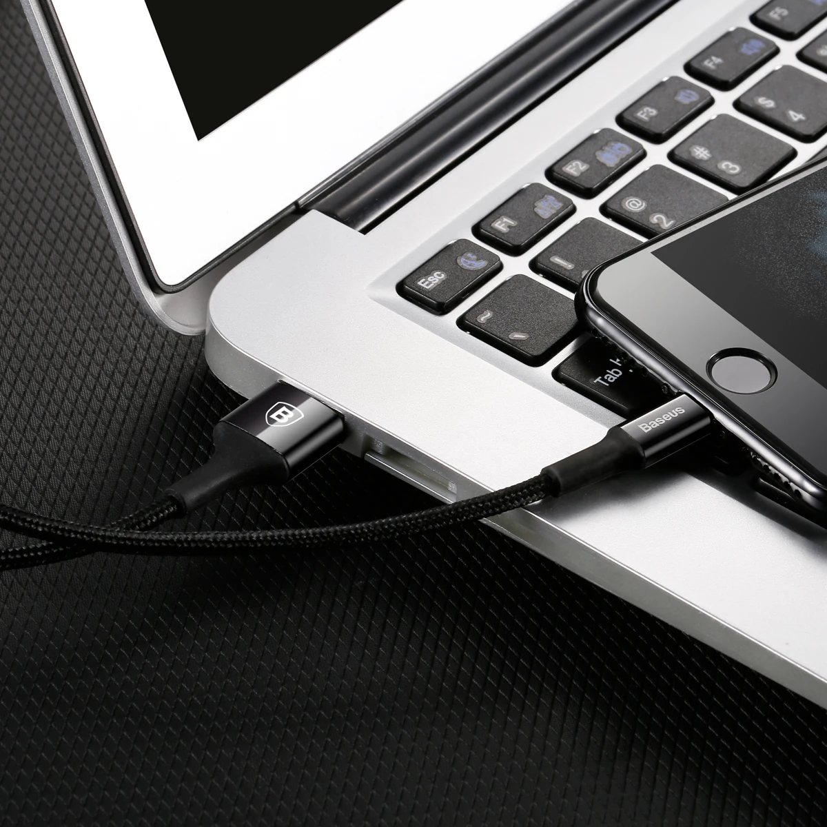 Usb-кабель Baseus Lighting для iPhone X XS Max XR 8 7 6 6s Plus 5 5S SE iPad, шнур для быстрой зарядки и передачи данных, кабели для мобильных телефонов