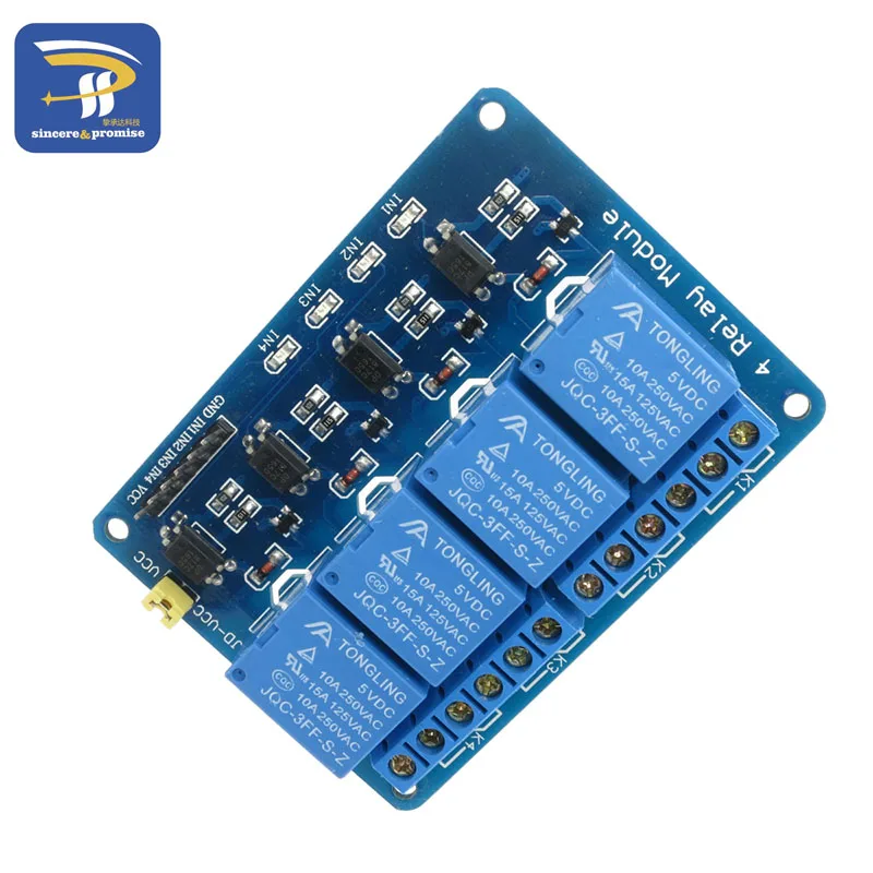 4 Канальный Релейный Модуль 5 В щит для Arduino ARM PIC AVR DSP электронный в road В|relay module|module