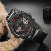 2020 casual watch for men sport top brand luxury quartz watch waterproof complete calendar leather wristwatch relogio masculino