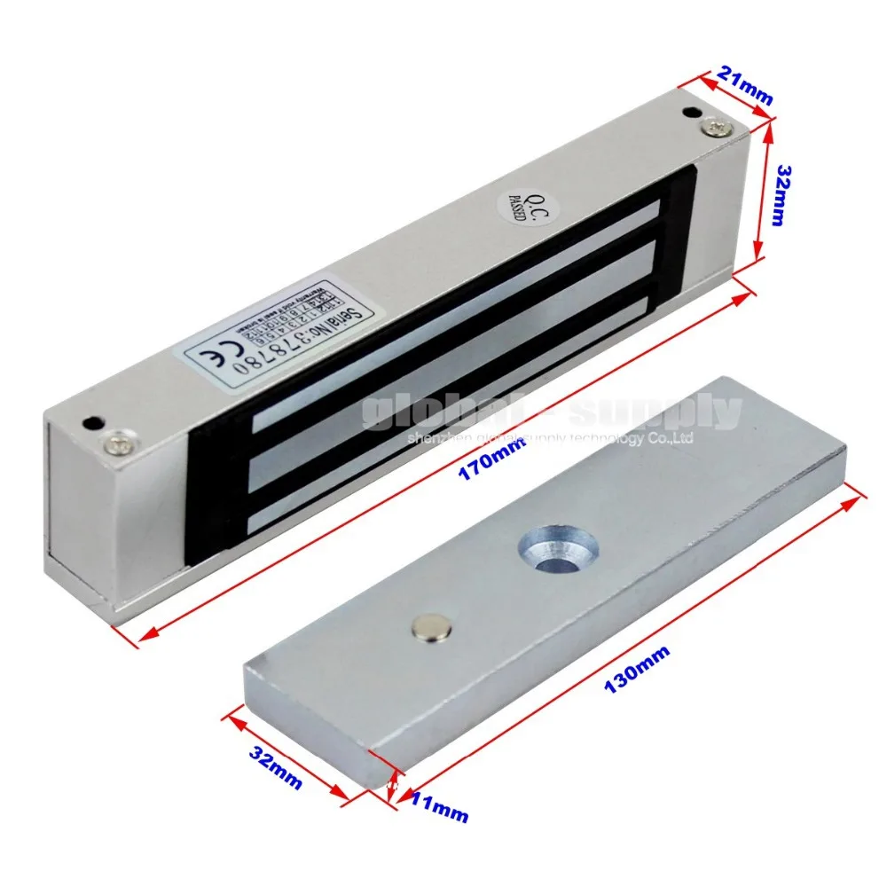 DIYSECUR 180 кг магнитный замок 125 кГц RFID EM ID кард ридер Passwork металлическая клавиатура